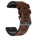 Silicone watchband with quick release bars for Garmin Fenix watches in four colour options