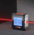 Laser infrared digital inclinometer with 40m range and backlight display for professional measuring
