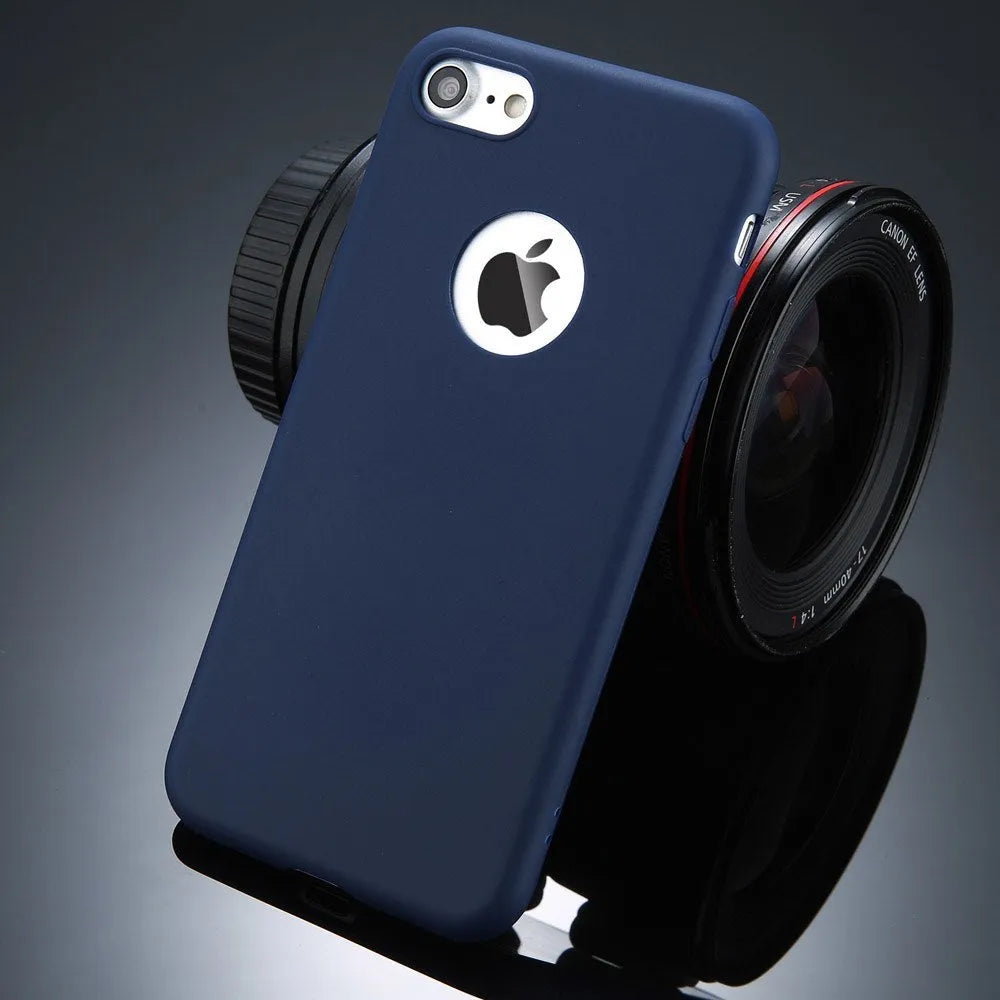 Soft silicone TPU iPhone case in candy colours for multiple iPhone models