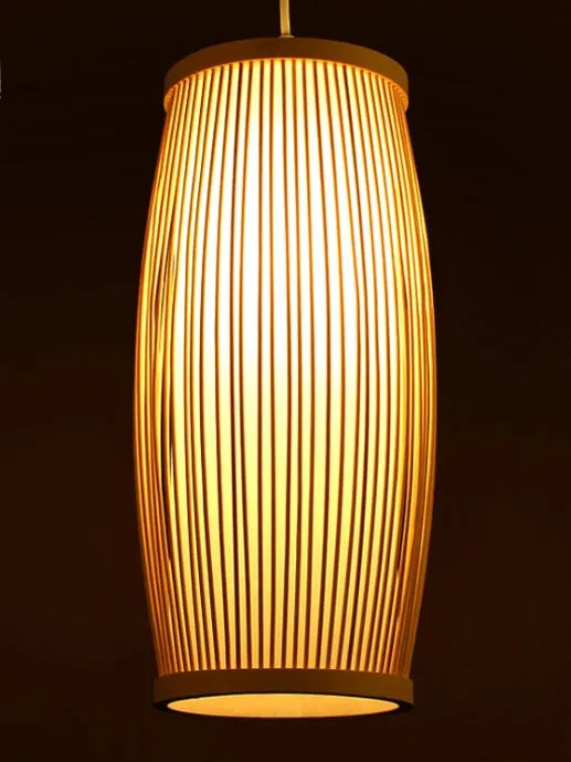Southeast Asian woven bamboo plait wall lamp with E27 light fitting