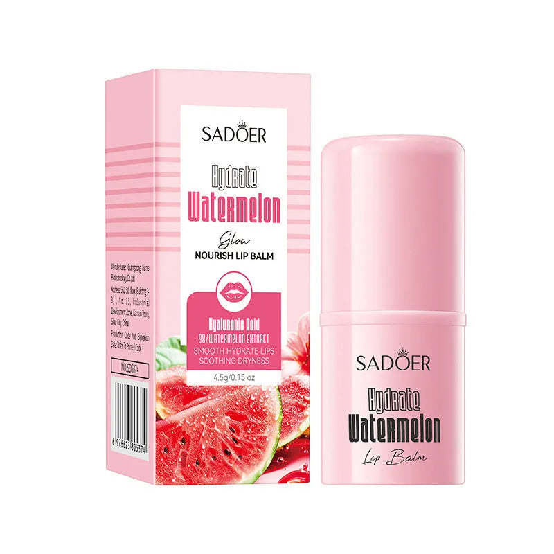 Anti-chapped lip moisturising stick in packaging showing flavour variant options.