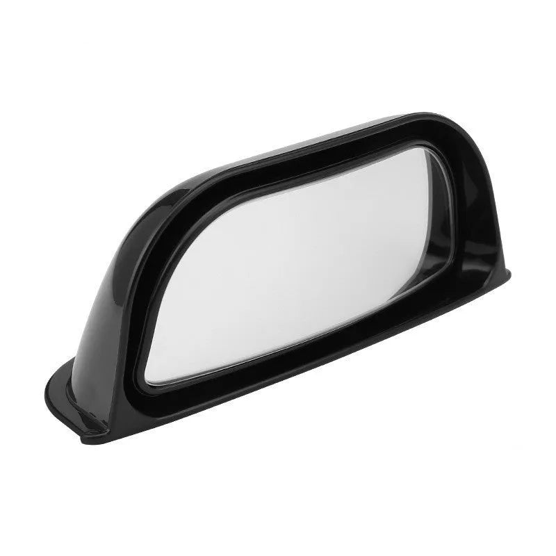 Black and white universal wide-angle car rearview mirror with dimensions 126mm by 48mm.