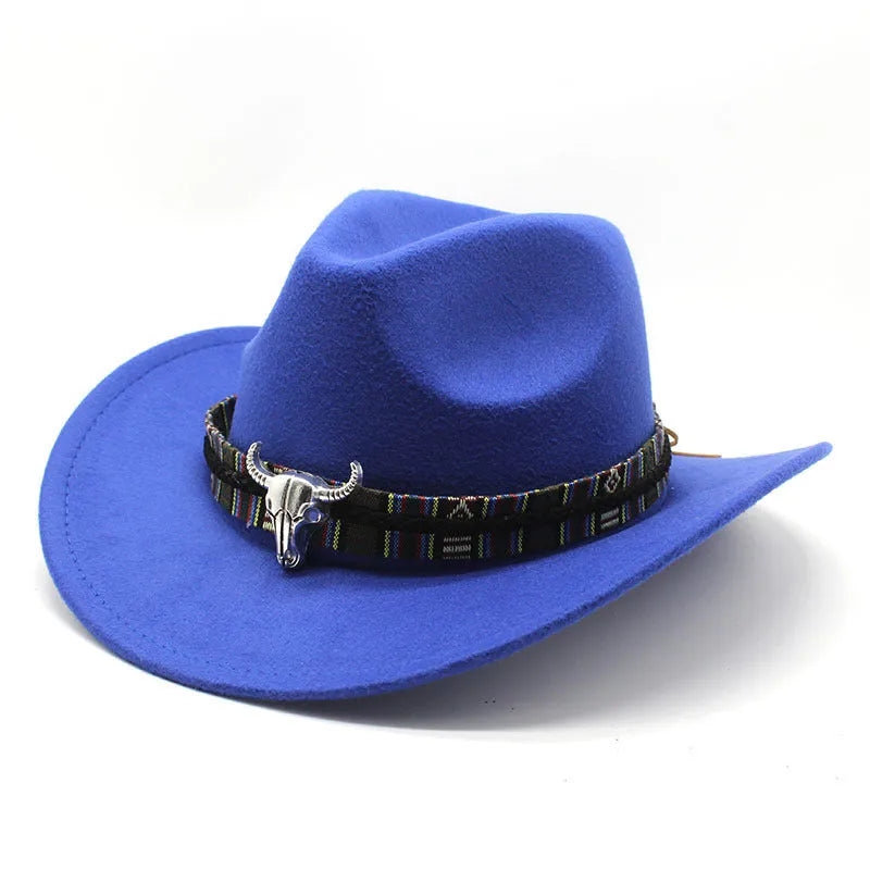 Western cowboy hat in bell crown style made from polyester fabric available in multiple colours