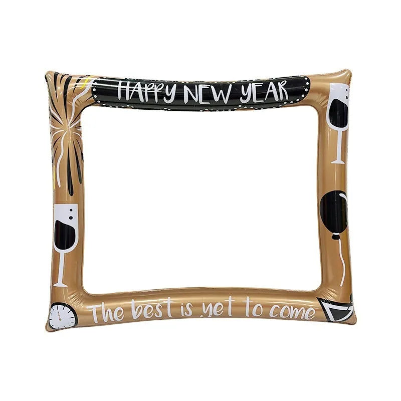 Christmas inflatable photo frame made from PVC material for holiday photography