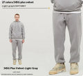 Men's solid colour cotton velvet sweatpants with ankle bands in multiple colour options