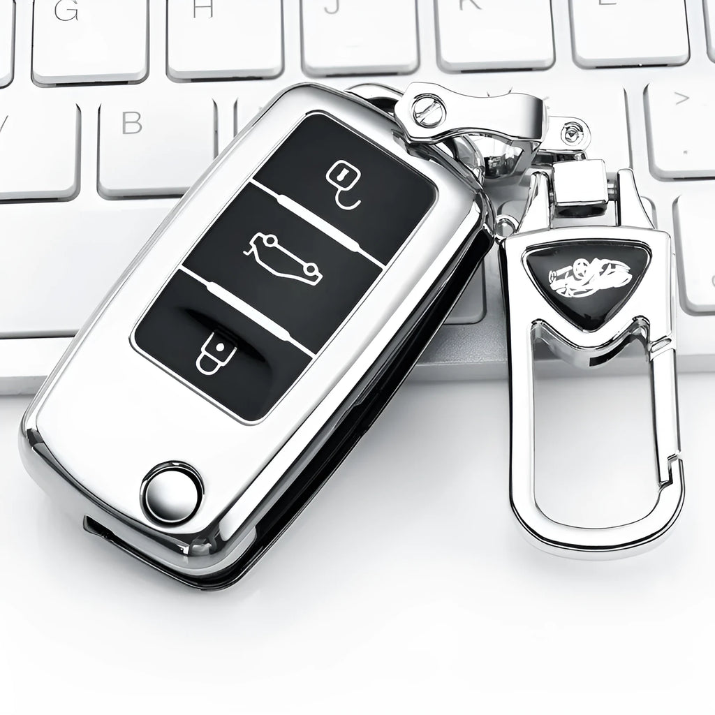 Volkswagen VW Model A folding key protective case with buckle in four colour options