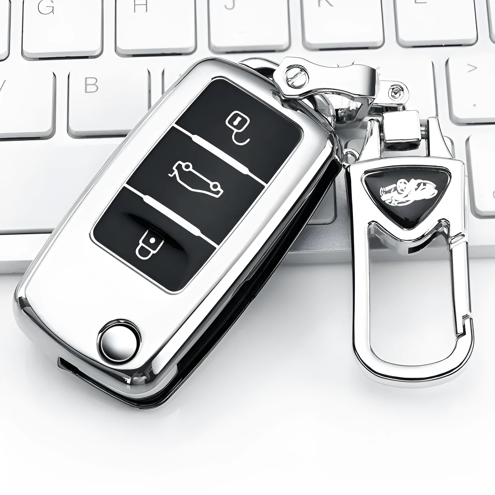 Volkswagen VW Model A folding key protective case with buckle in four colour options