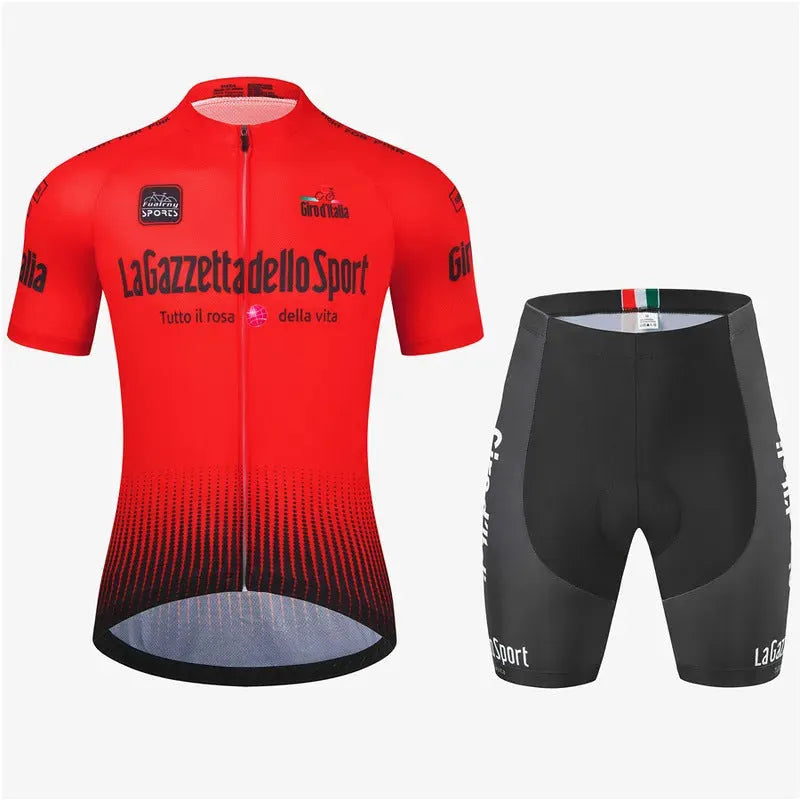Road bike cycling short sleeve suit in polyester fabric with multiple colour options