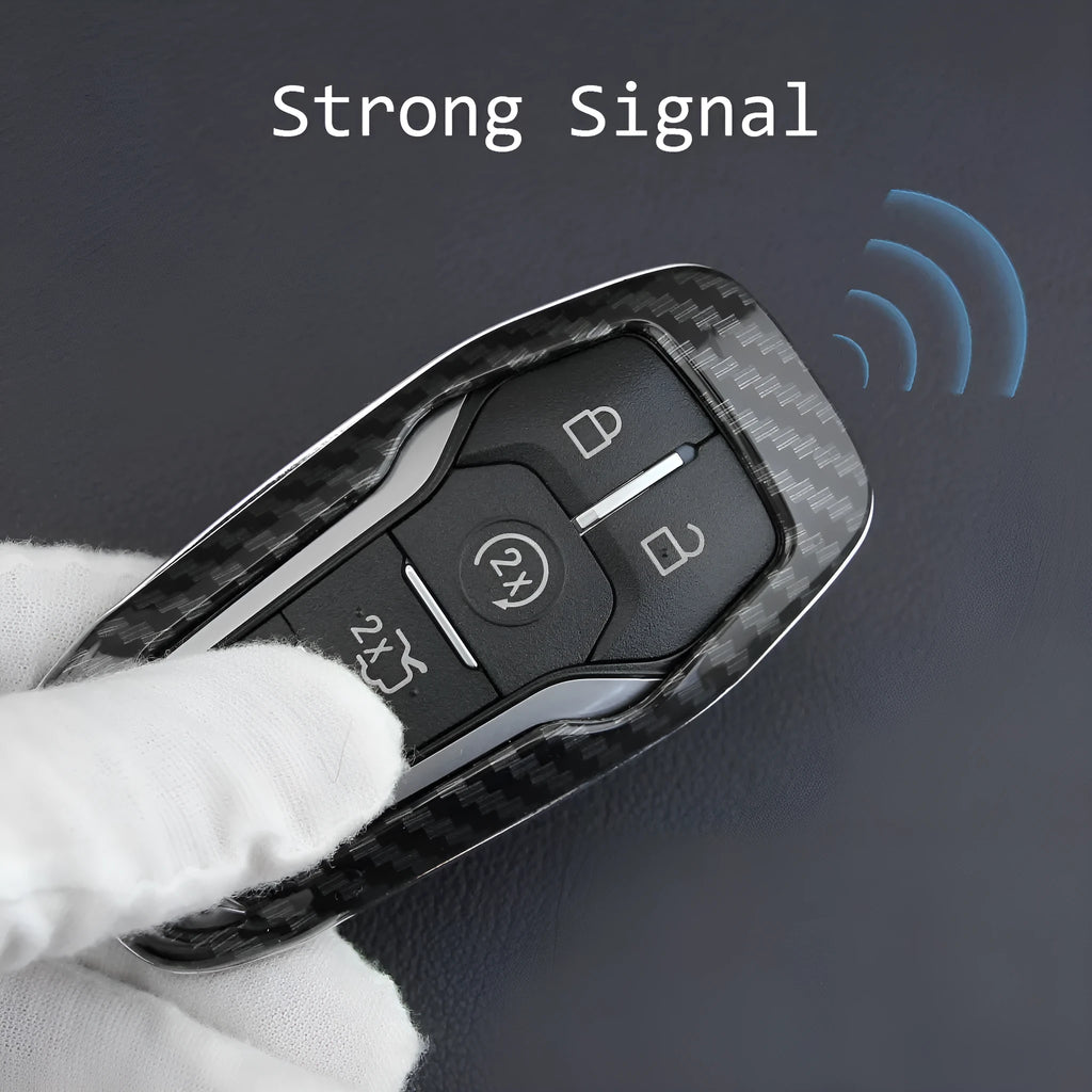 Transparent plastic car key remote protective shell showing single shell design