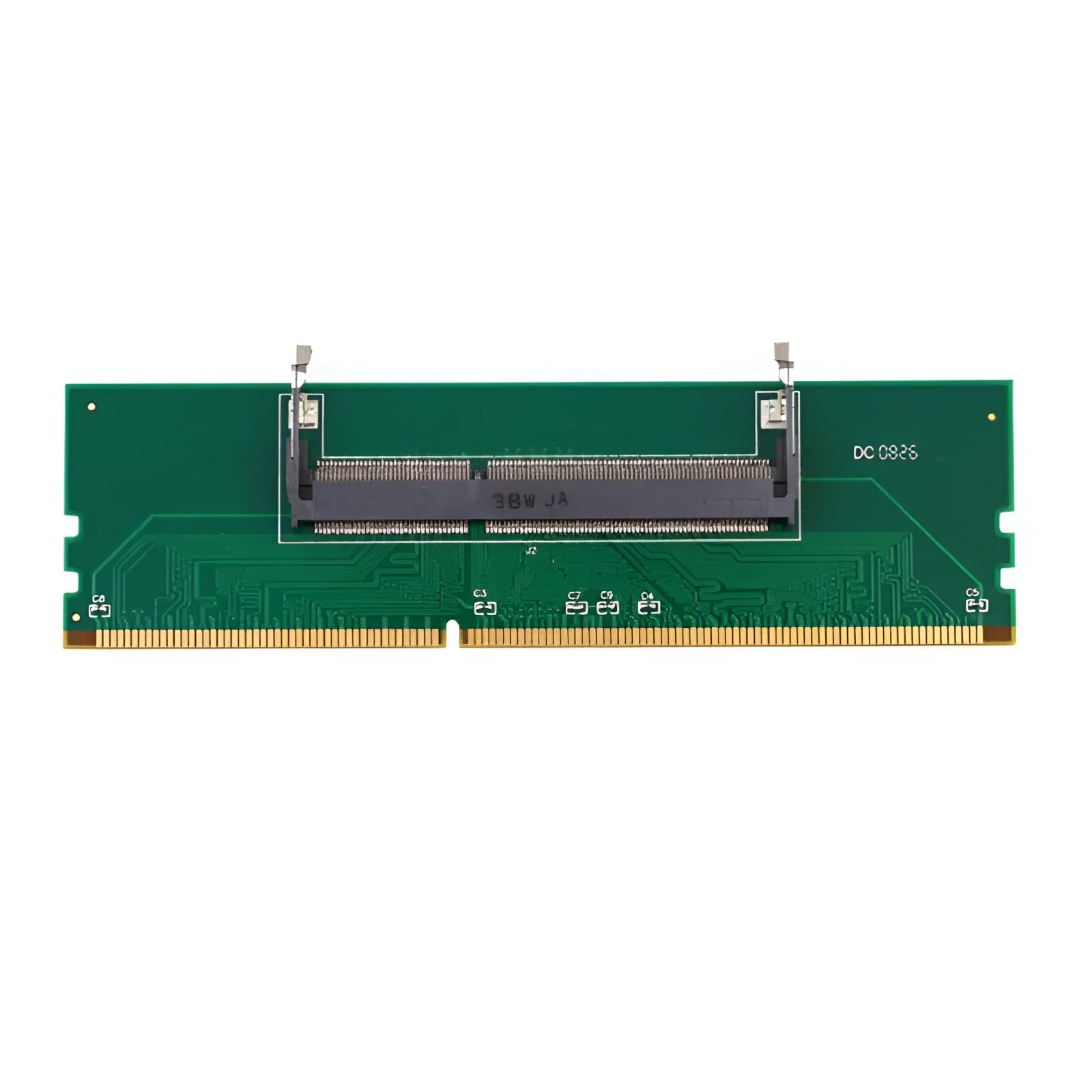 DDR4 laptop to desktop memory adapter card with electrostatic protection packaging
