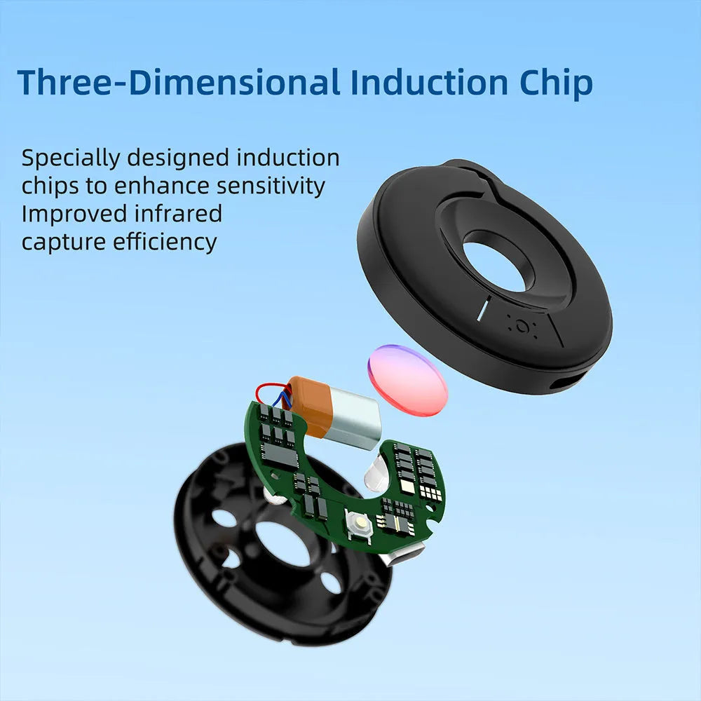 Infrared camera detector with compact design for finding hidden cameras up to 5 metres away