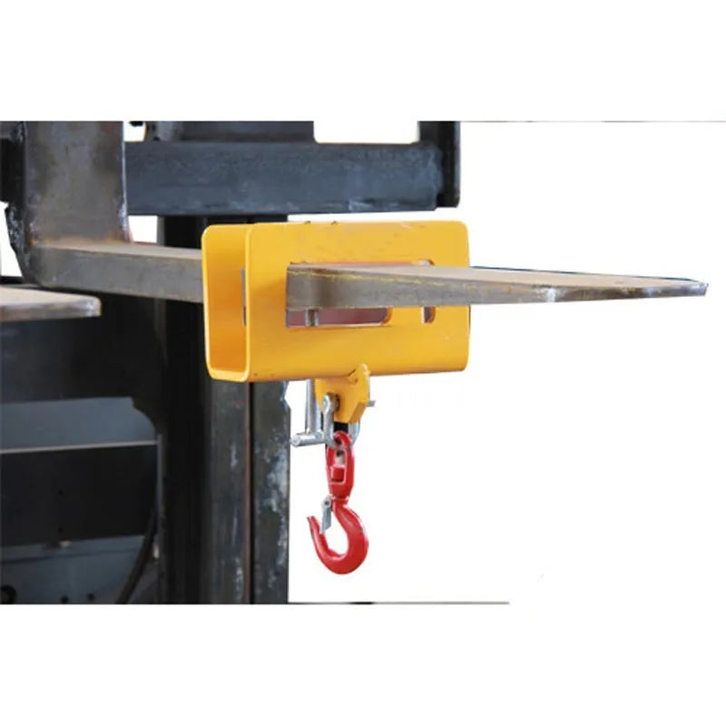 MK rotatable forklift hook with safety locking device for converting forklifts to mobile cranes