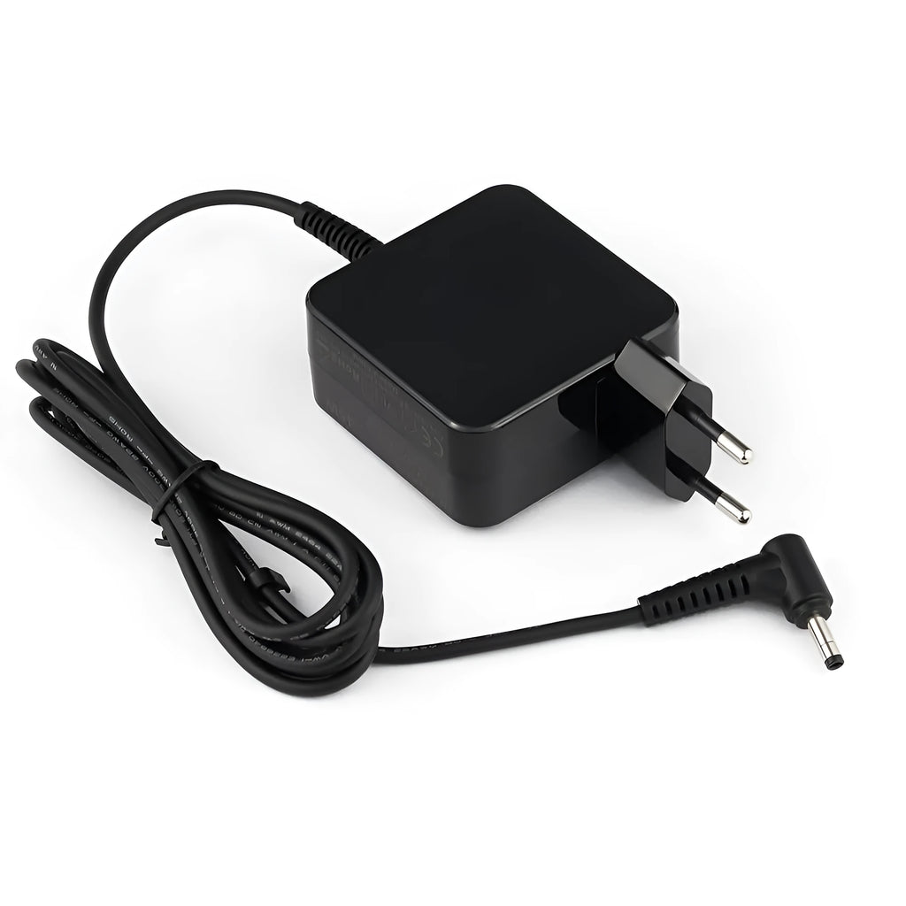 Black Hua 45W laptop power adapter with UK plug and USB-C charging cable