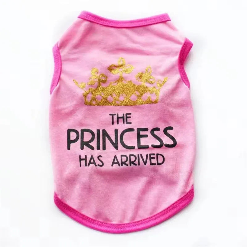 Cotton puppy vest in assorted colours and sizes for spring and summer wear