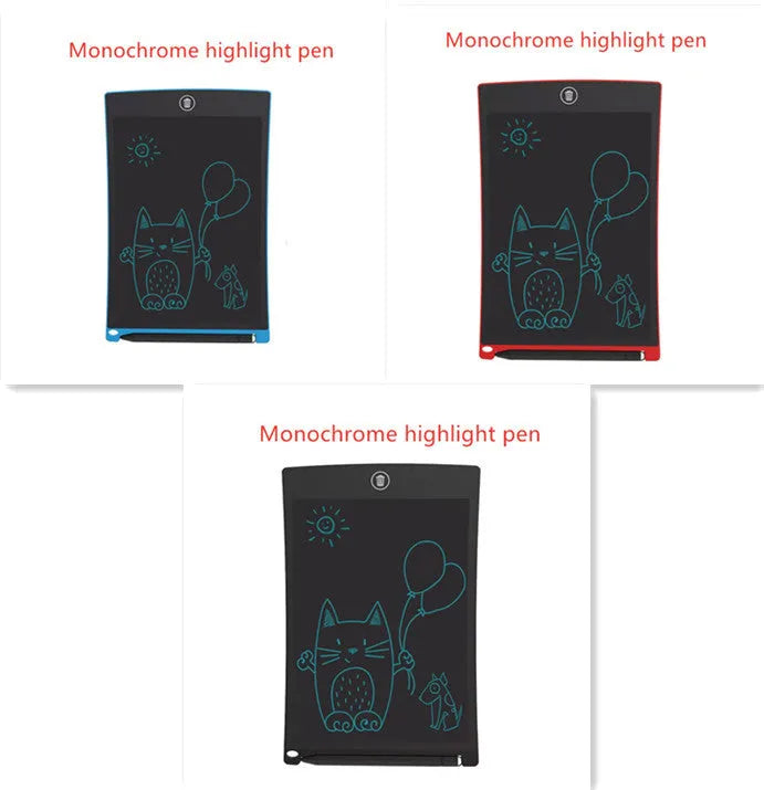 8.5 inch black LCD writing tablet H8S with flexible display and one-key clear button