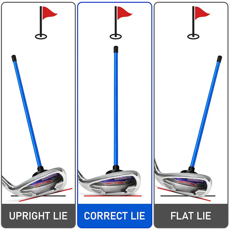 Magnetic baseball bar golf swing trainer in aluminium alloy construction showing blue and red colour options