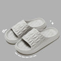 Leaf texture design EVA household slippers with non-slip soles in multiple colour options