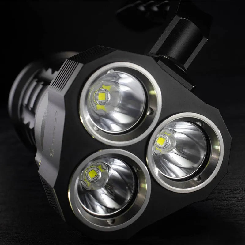 Aluminium alloy diving torch flashlight with 350 lumen brightness for diving and outdoor activities