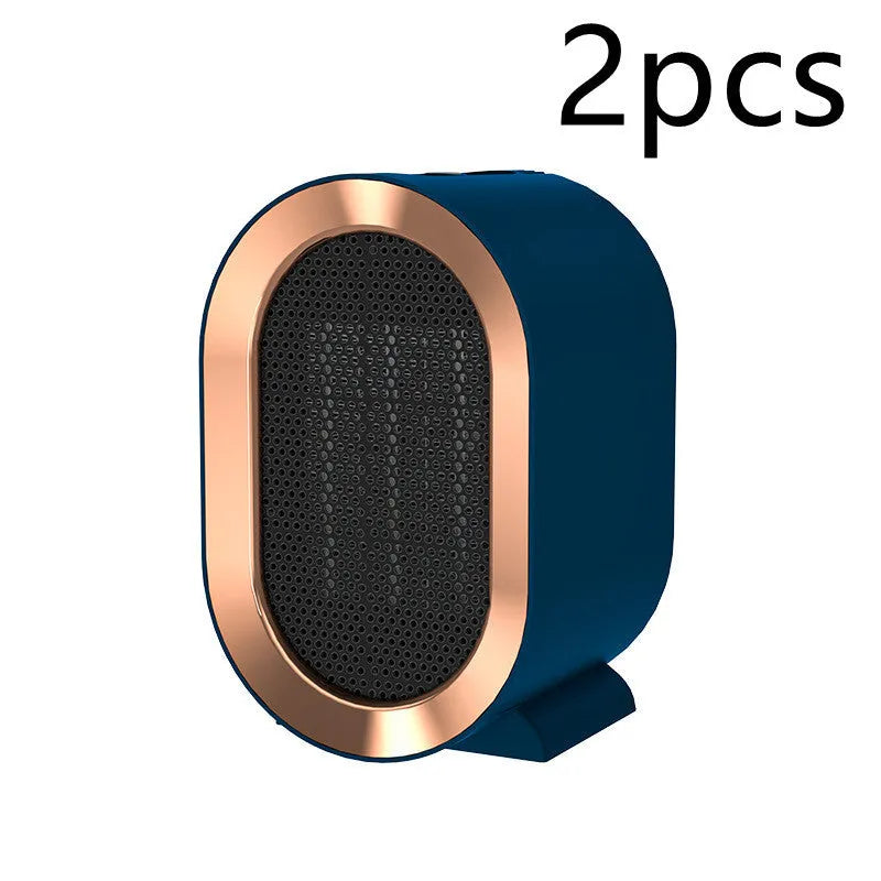 Desktop portable electric heater with PTC ceramic heating element and mechanical controls