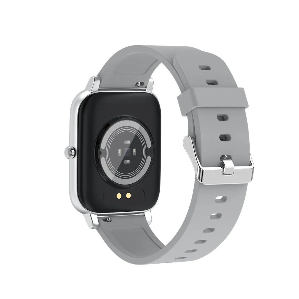 H80 sports smartwatch with colour screen and silicone strap showing health monitoring functions