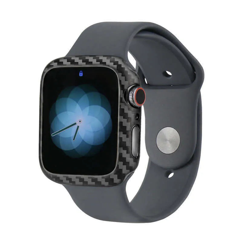 Ultra-thin half wrap leather case for Apple Watch Series 4 44mm in black