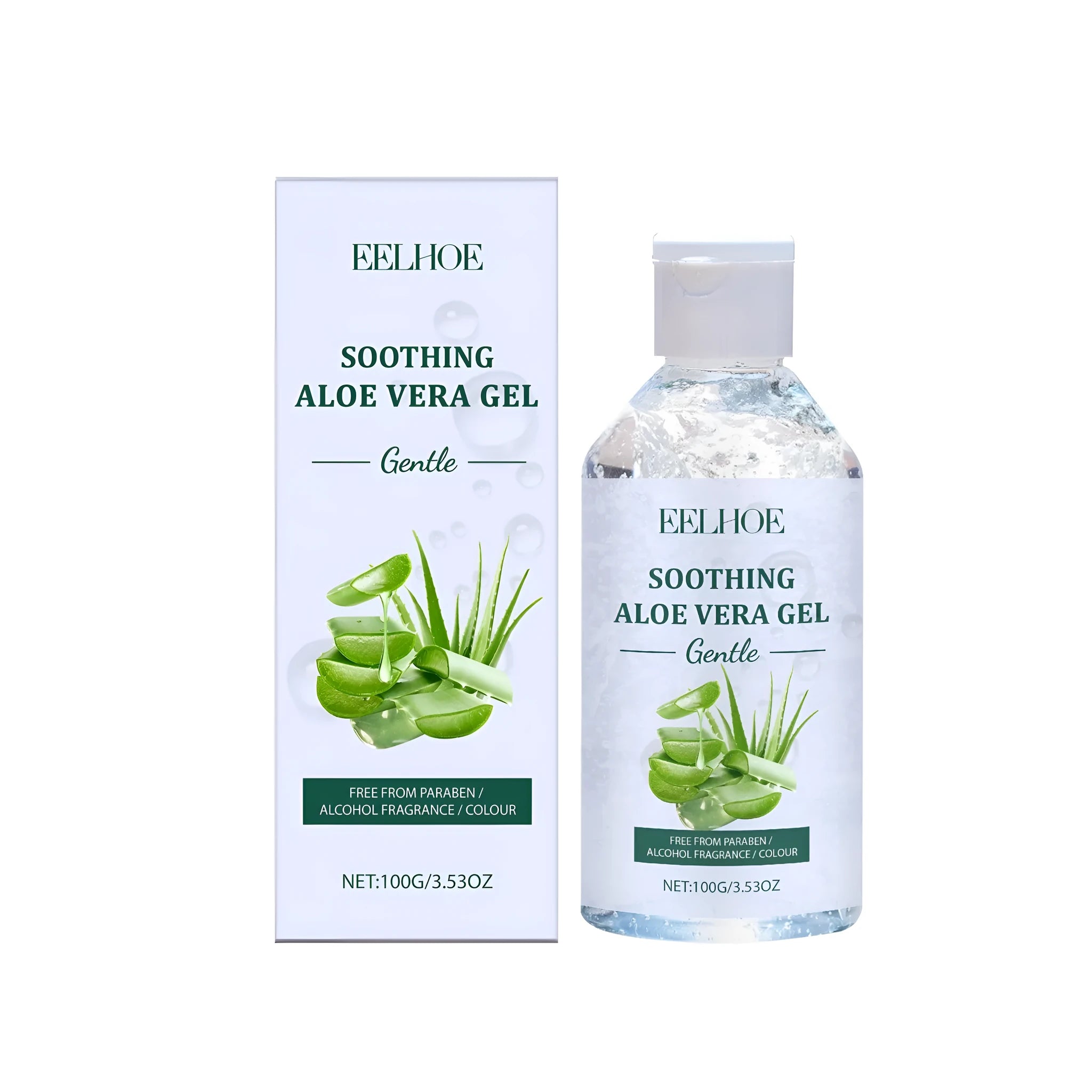 100g tube of aloe gel skincare product with aloe vera extract and sodium hyaluronate