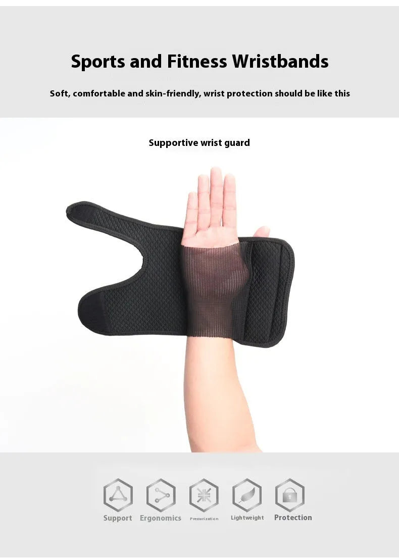 Joint tendon sheath fixed support gloves for men in neoprene and aluminium plywood, suitable for basketball volleyball football running and fitness