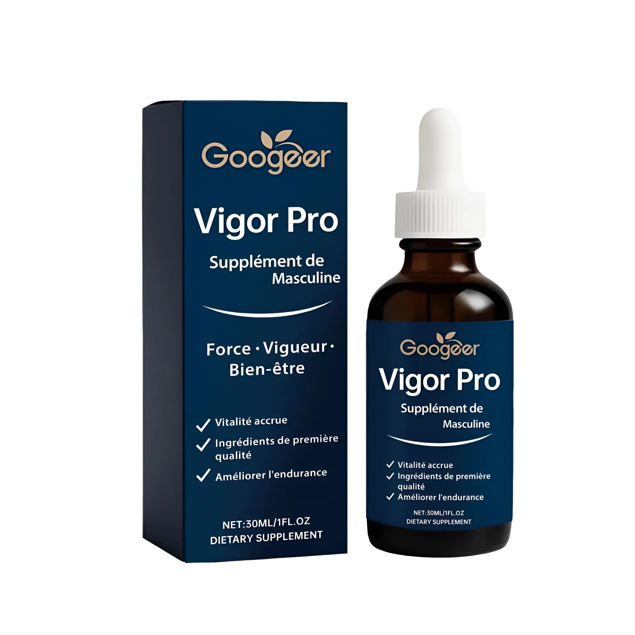 30ml male health support drops with dropper, containing dongge ali root and tribulus terrestris extracts