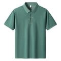 Men's cotton loose fit t-shirt with letter pattern in khaki colour showing short sleeves and casual design