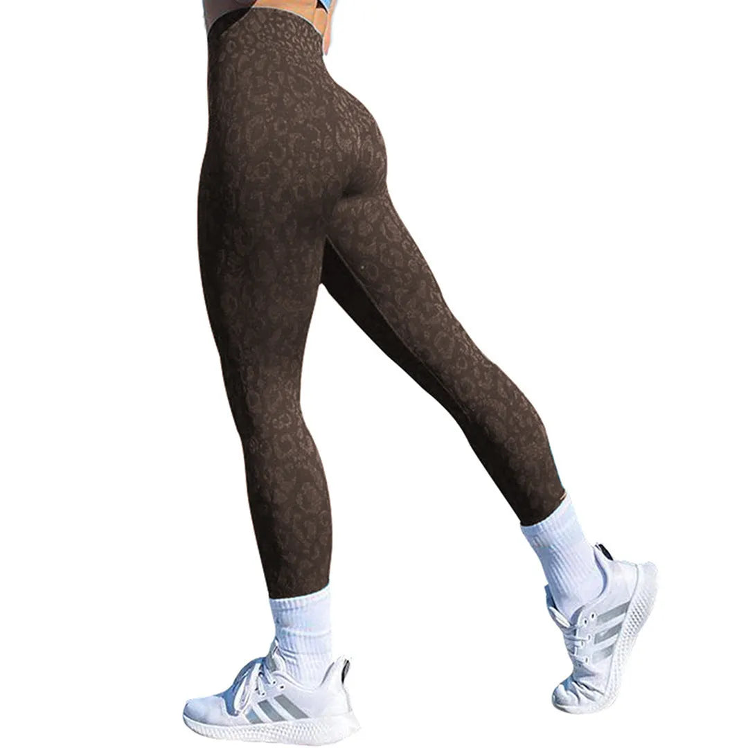 Women's push up booty leggings in a camouflage pattern for gym and yoga workouts.