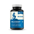 Bottle of 60-capsule dietary supplement with probiotic blend, turmeric, and moringa leaf.