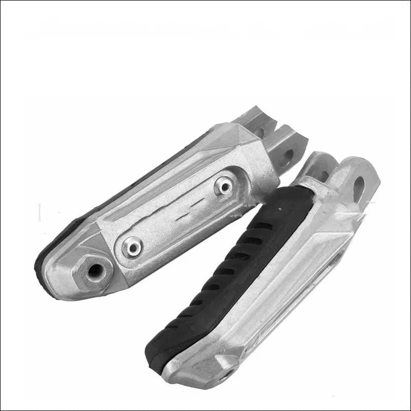Black aluminium alloy motorcycle footpegs for Suzuki GSX1300R Hayabusa and V-Strom models