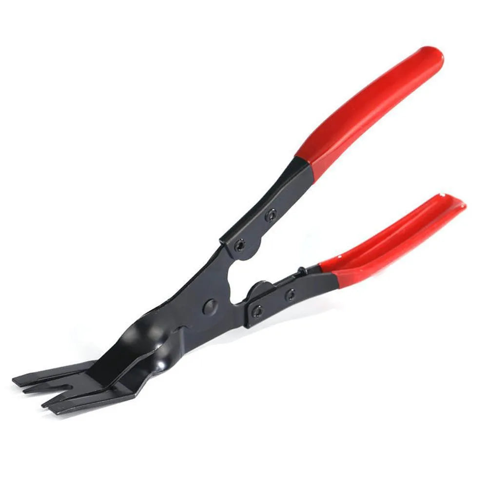 Blue automotive trim removal pliers tool with 235mm steel shaft and 32mm wide head.