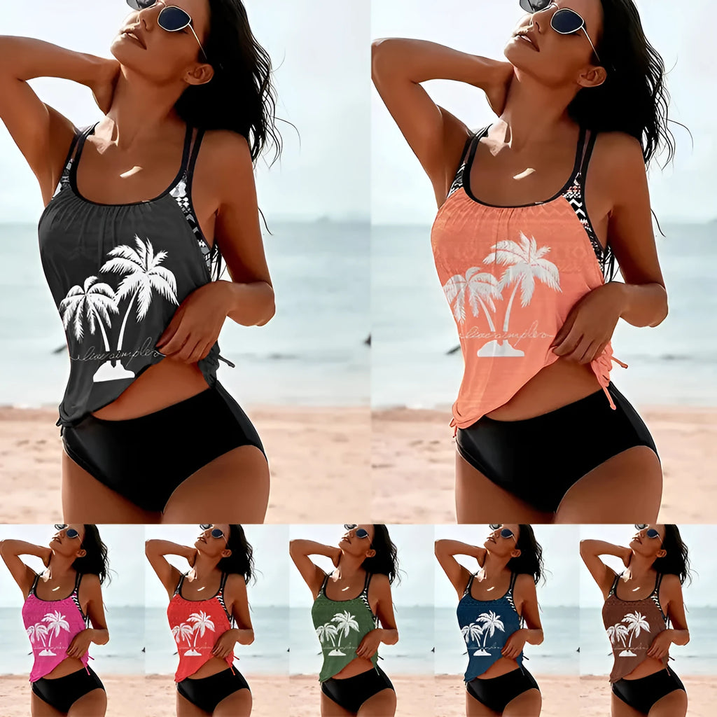 Women's loose fit tangini style bikini briefs for sports in multiple colour options