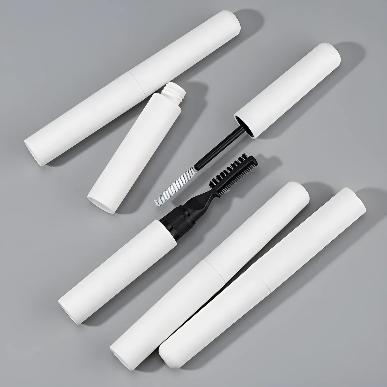 Eyebrow styling brush applicator with eyebrow glue for natural eyebrow shaping