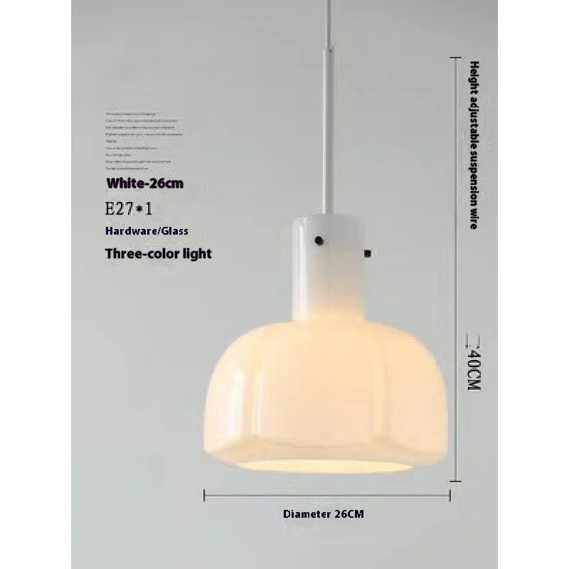 Medieval style glass bud pendant chandelier light fitting in a retro design