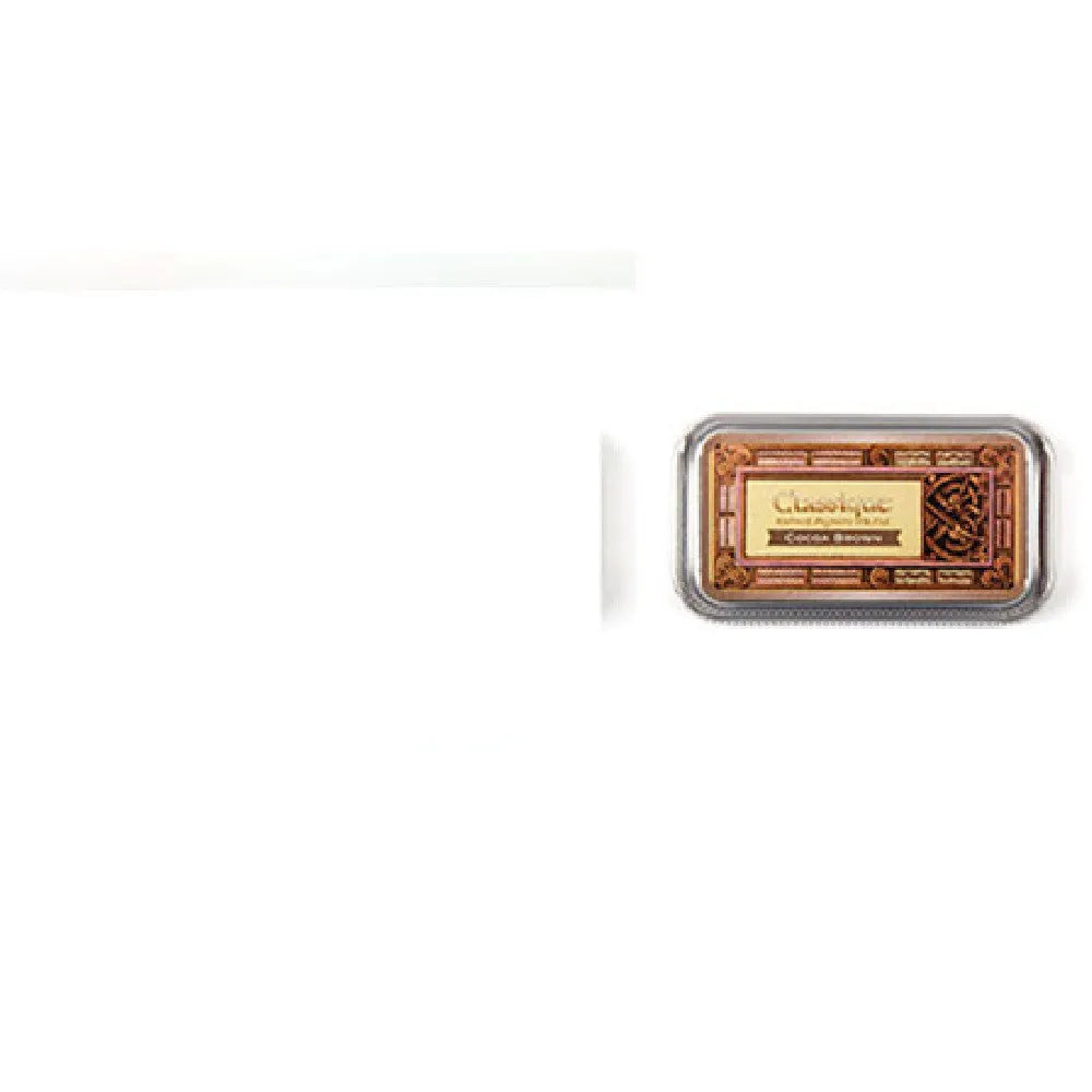 Rectangular quick-dry oily ink pad for rubber stamps in five colour options.