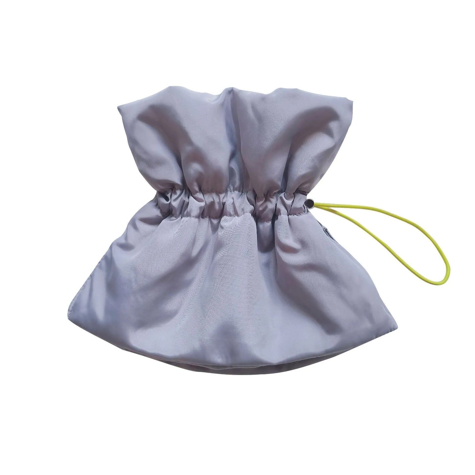 Soft adjustable blue Elizabethan recovery collar for cats and small dogs on a white background.