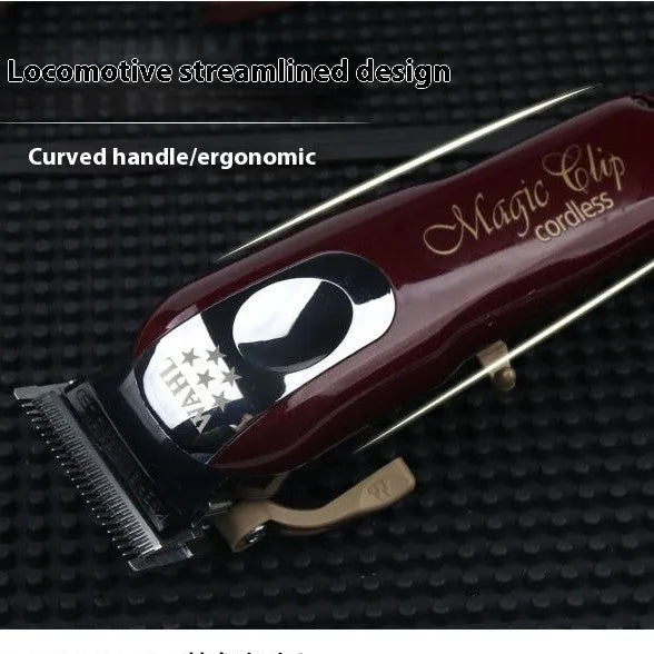 Charging hair clipper set with European, American and British plug adapters