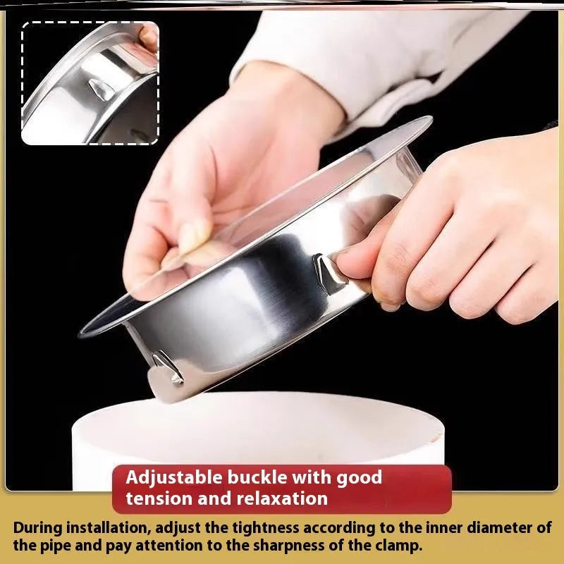 Stainless steel floor drain deodorant seal cover with modern simplicity design