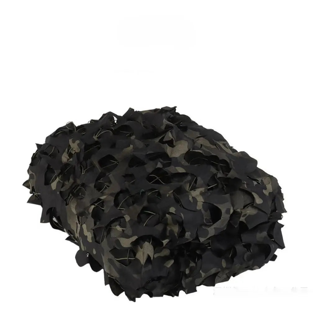 Green camouflage net cover set showing multiple pattern options for outdoor military and civilian use