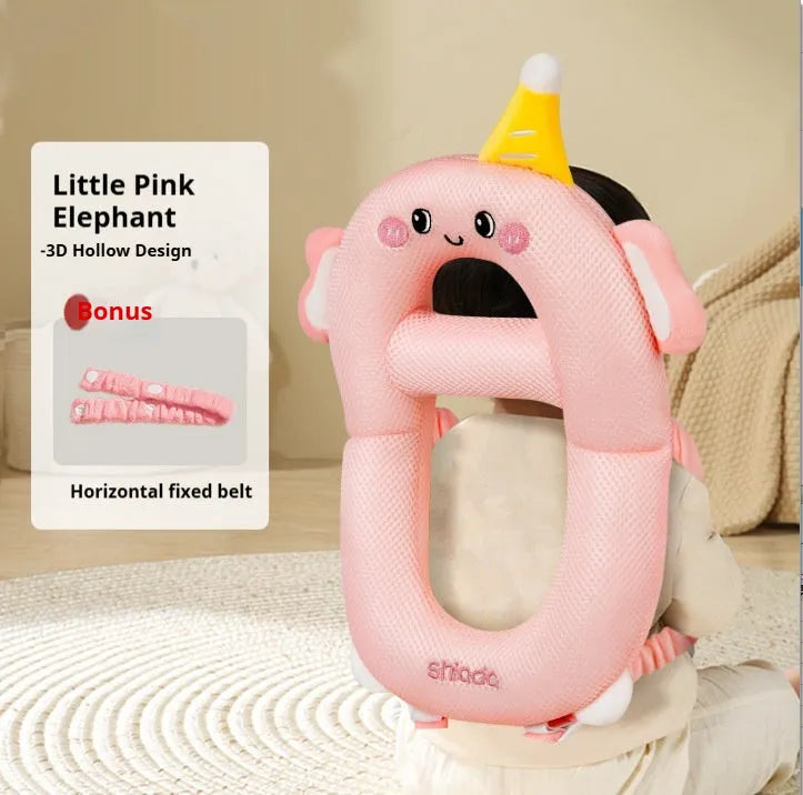 Cartoon anti-collision baby pillow in dinosaur design for toddler fall protection