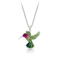 Hummingbird shape colourful alloy earrings electroplated animal pattern women's fashion jewellery