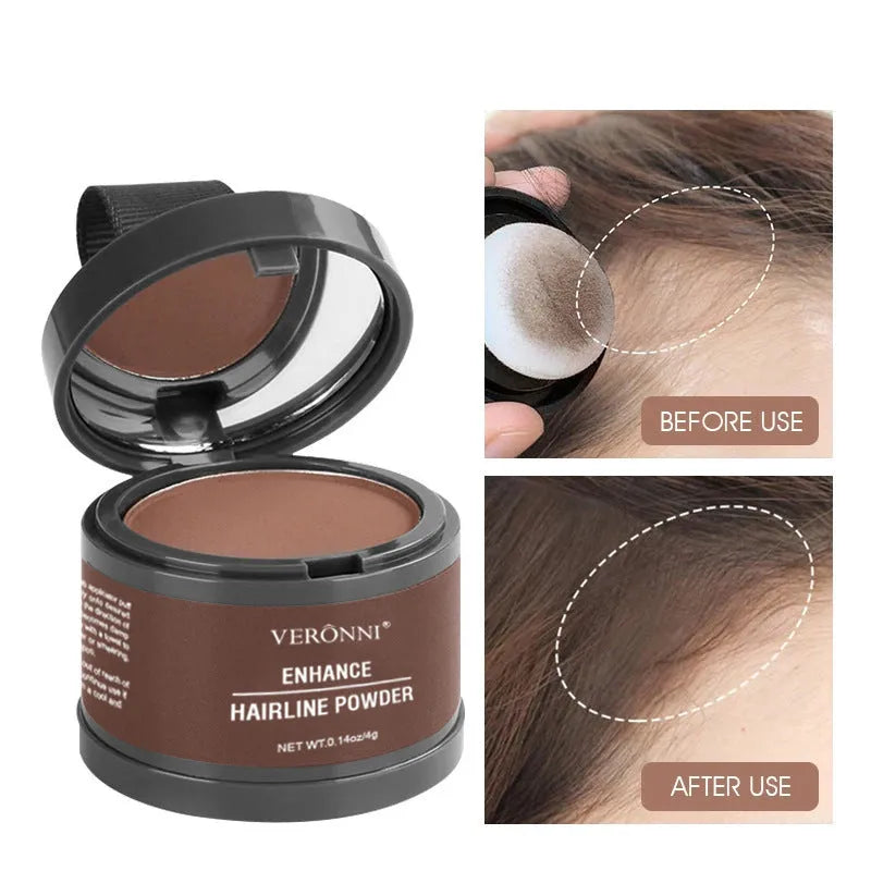 Hairline powder cosmetic product with fourteen colour options for universal skin application