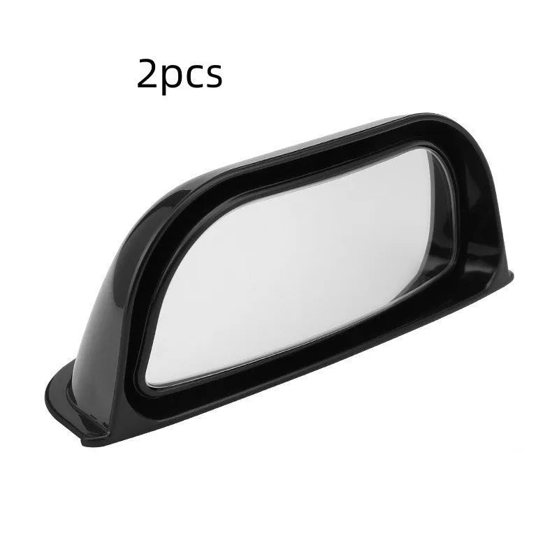 Black and white universal wide-angle car rearview mirror with dimensions 126mm by 48mm.