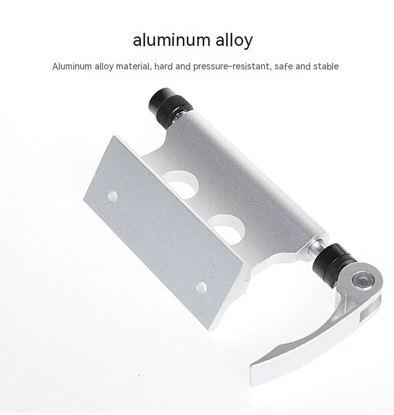 Silver metal bicycle front fork quick release fixing clip for SUV modification transport