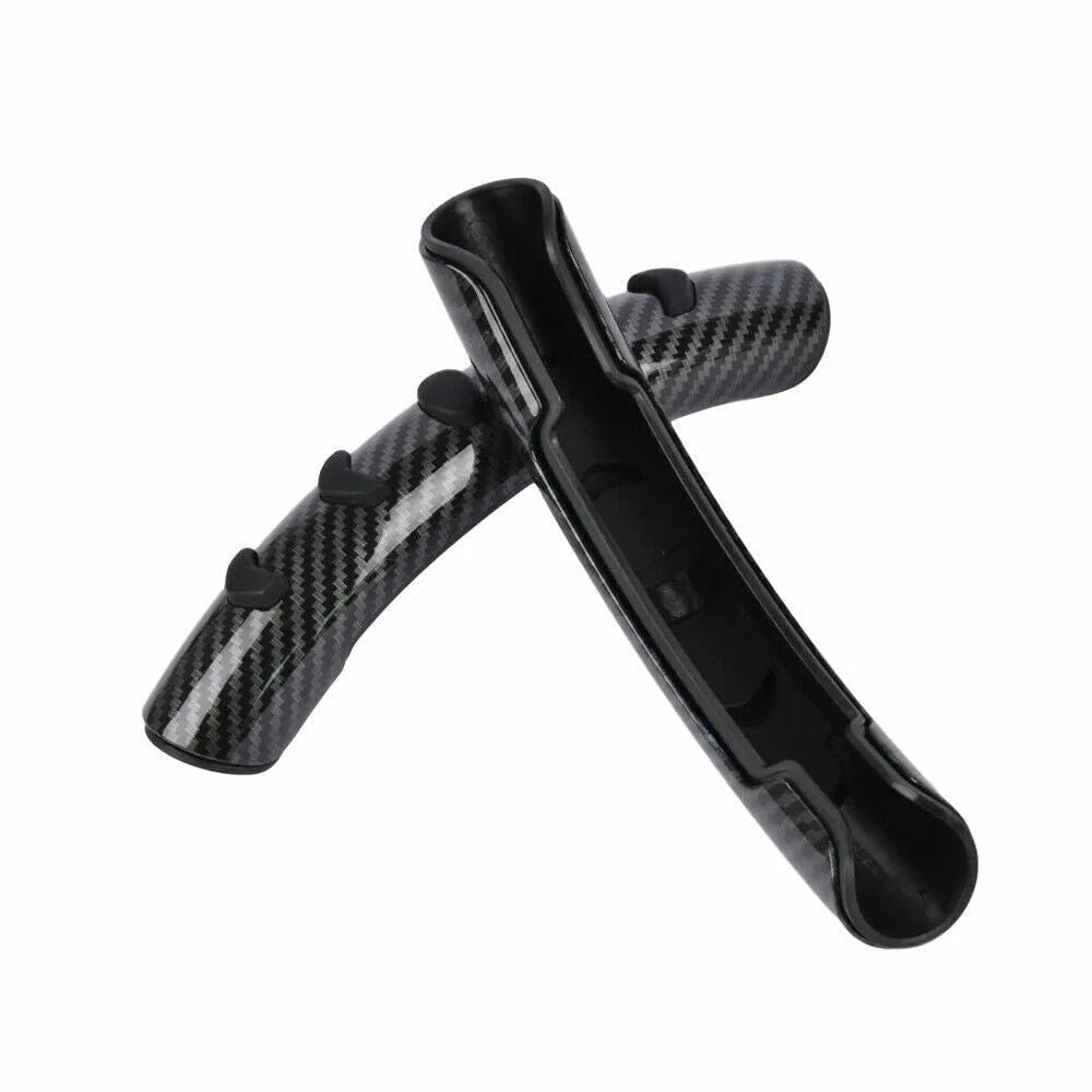 Carbon fibre black steering wheel anti-skid sleeve for 38cm diameter vehicle wheels