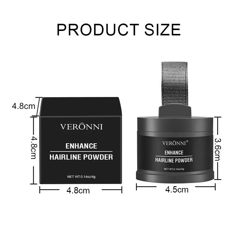 Hairline powder cosmetic product with fourteen colour options for universal skin application