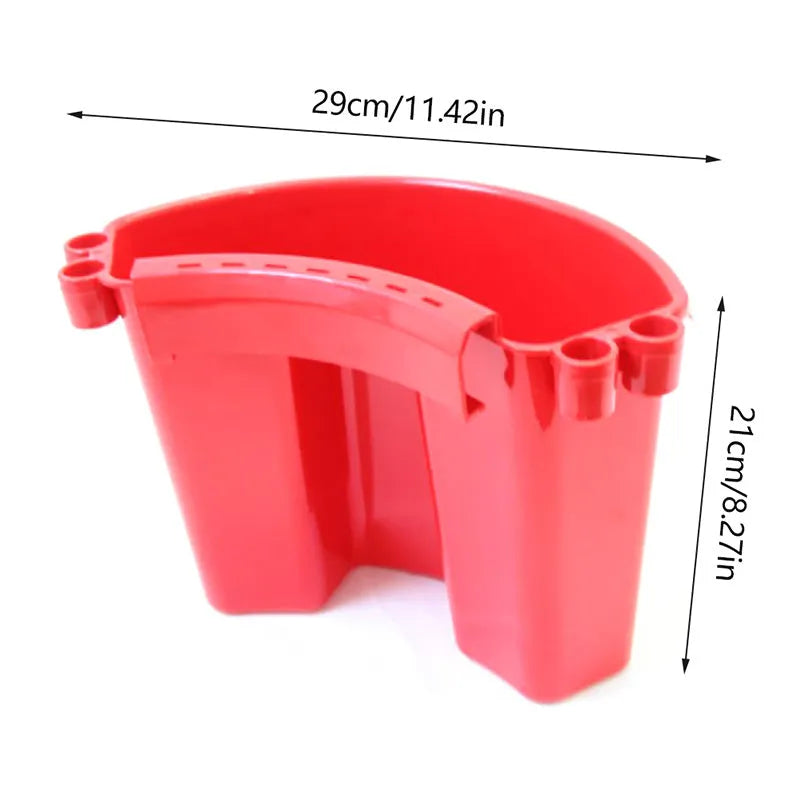Car washing bucket in red colour with 12 litre capacity