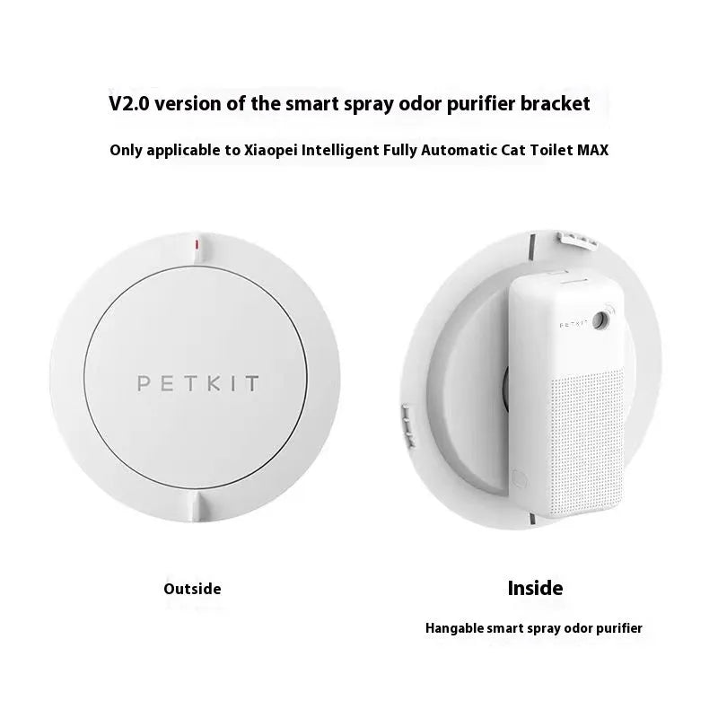 Xiaopei smart automatic spray deodorising machine for pet litter boxes with external mounting bracket